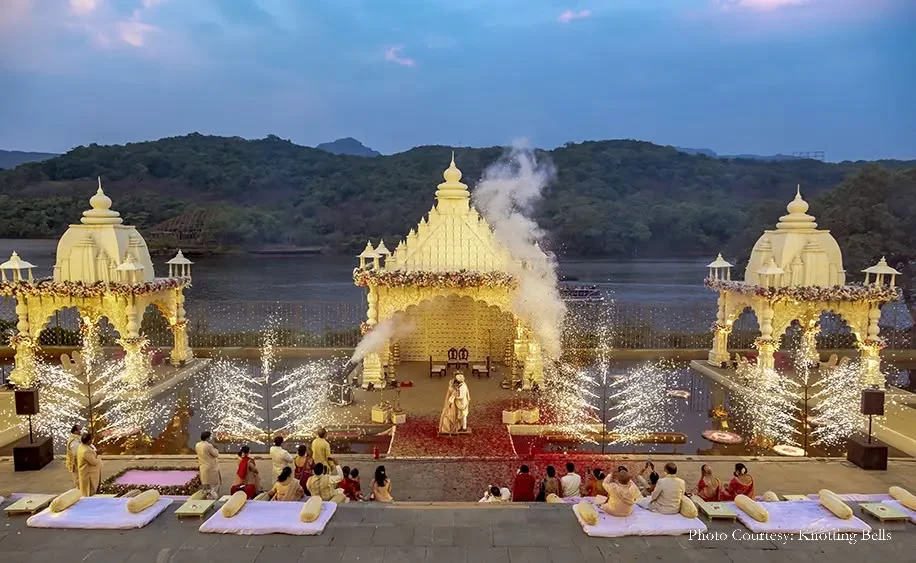 Sacred wedding moments on the timeless ghats of devotion.