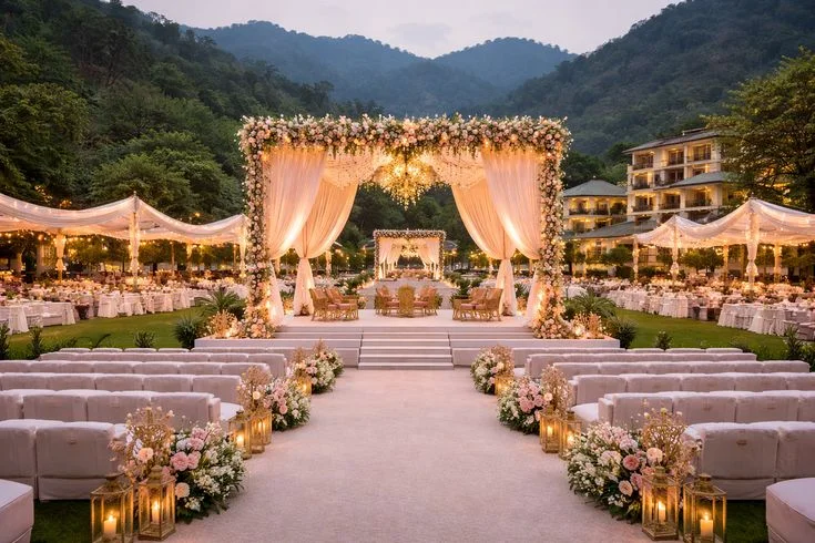 A nature-inspired wedding surrounded by wilderness and quiet luxury.