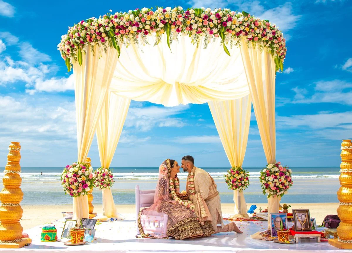 Beachside vows, golden sunsets, and effortless celebration.