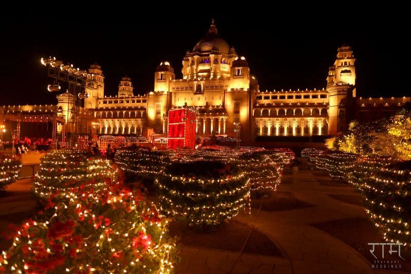Celebrate your vows in the grandeur of the Blue City.
